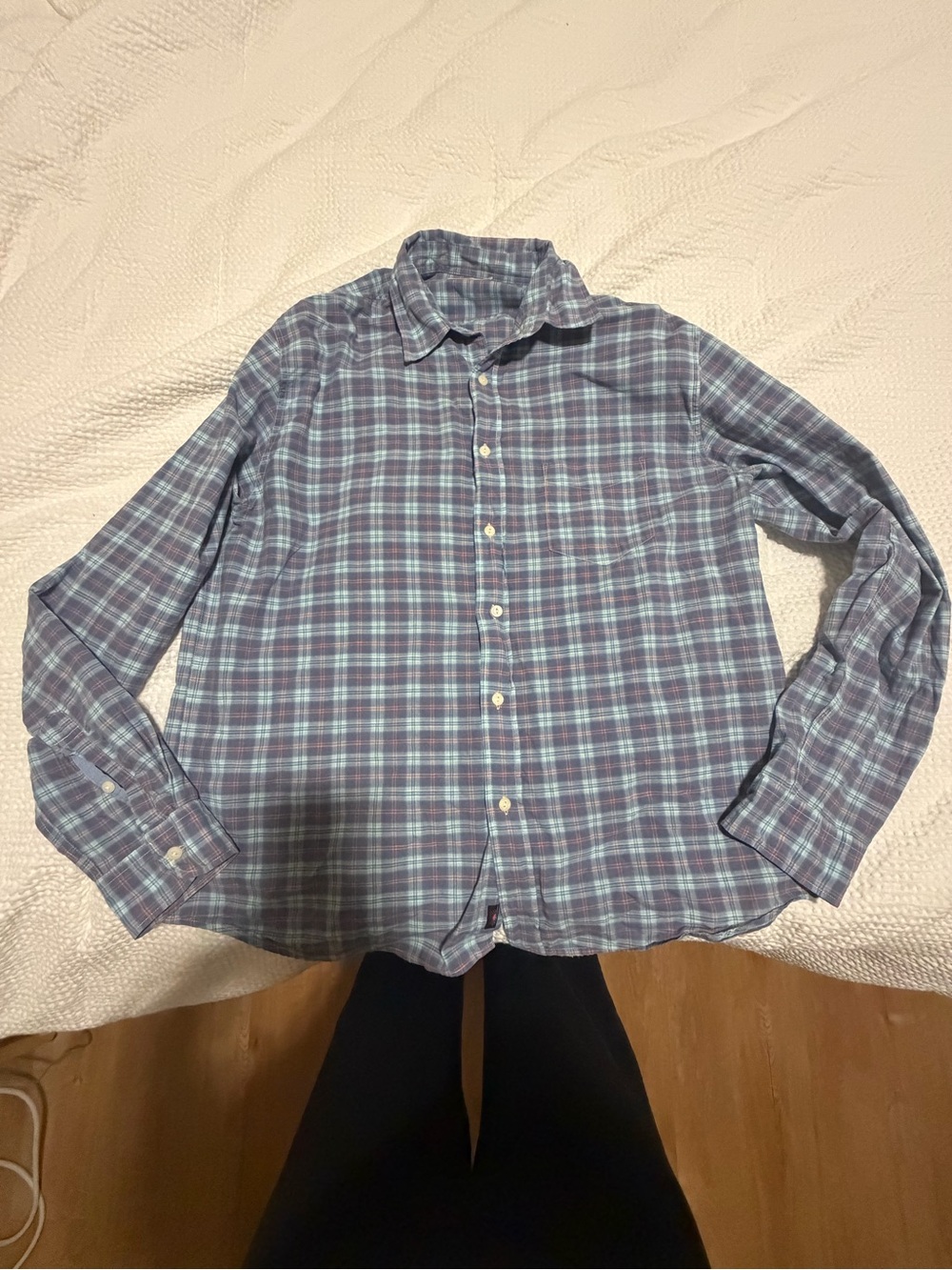 Faherty 100% cotton men’s button down shirt size XL